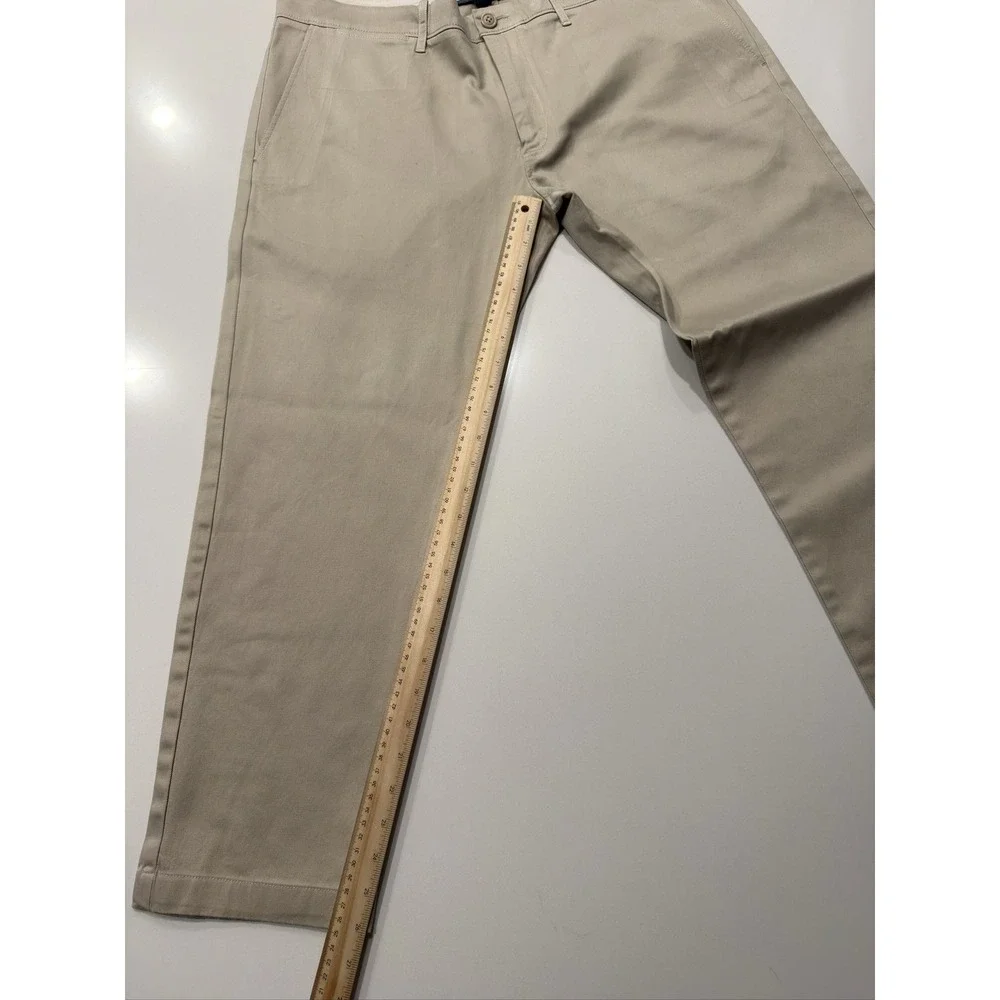 J.Crew Stretch Khaki Chino Pants 484 Slim Fit Beige W36 L32 Cotton